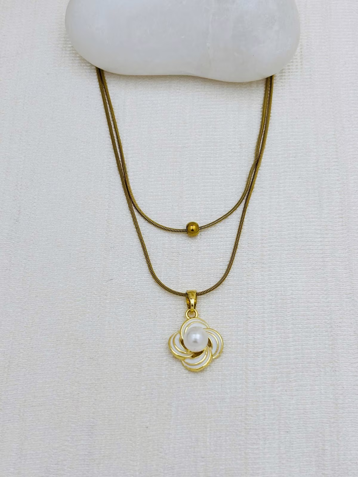 Pearl Rose Pendant