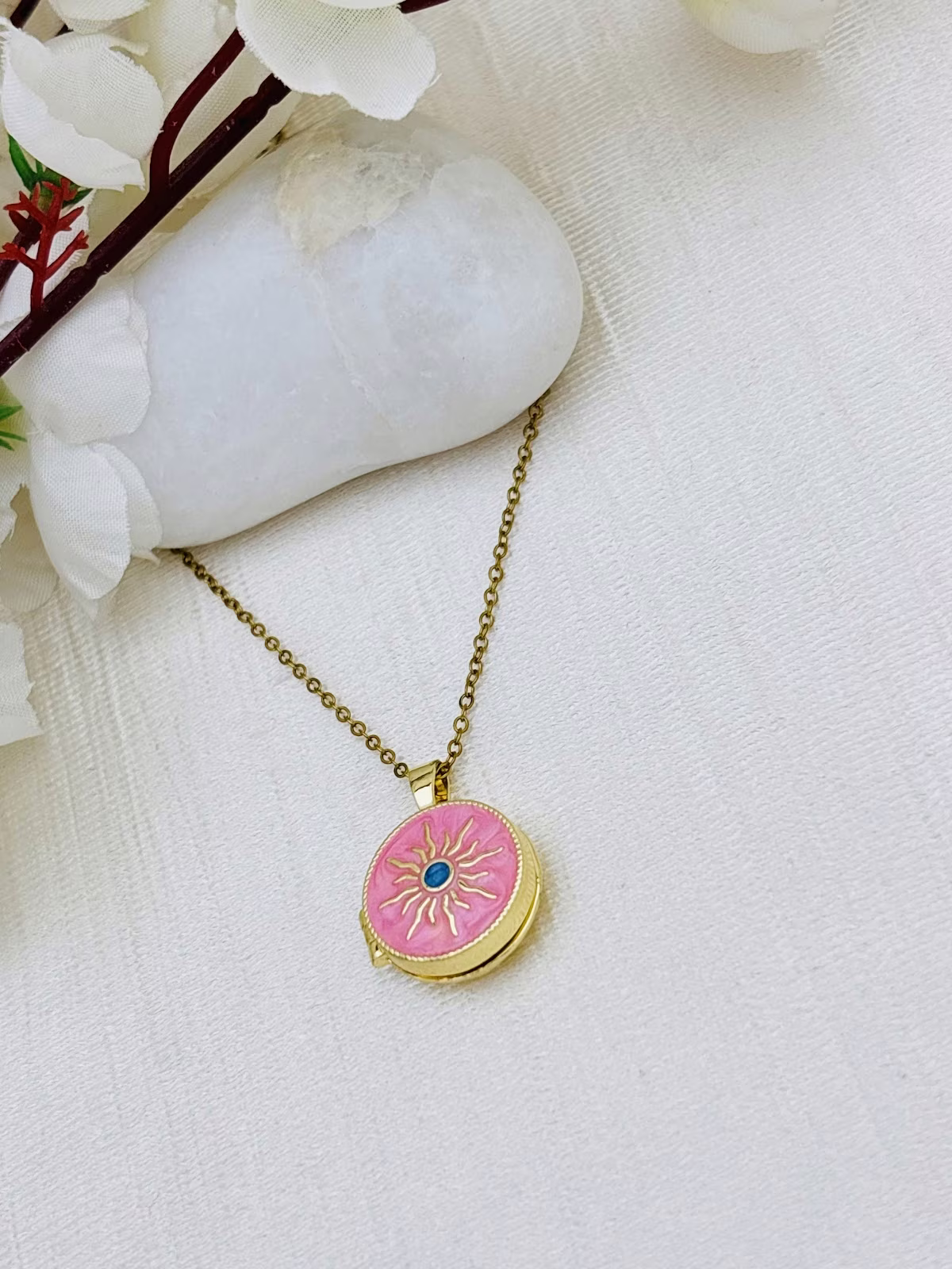 Rose Sun Locket