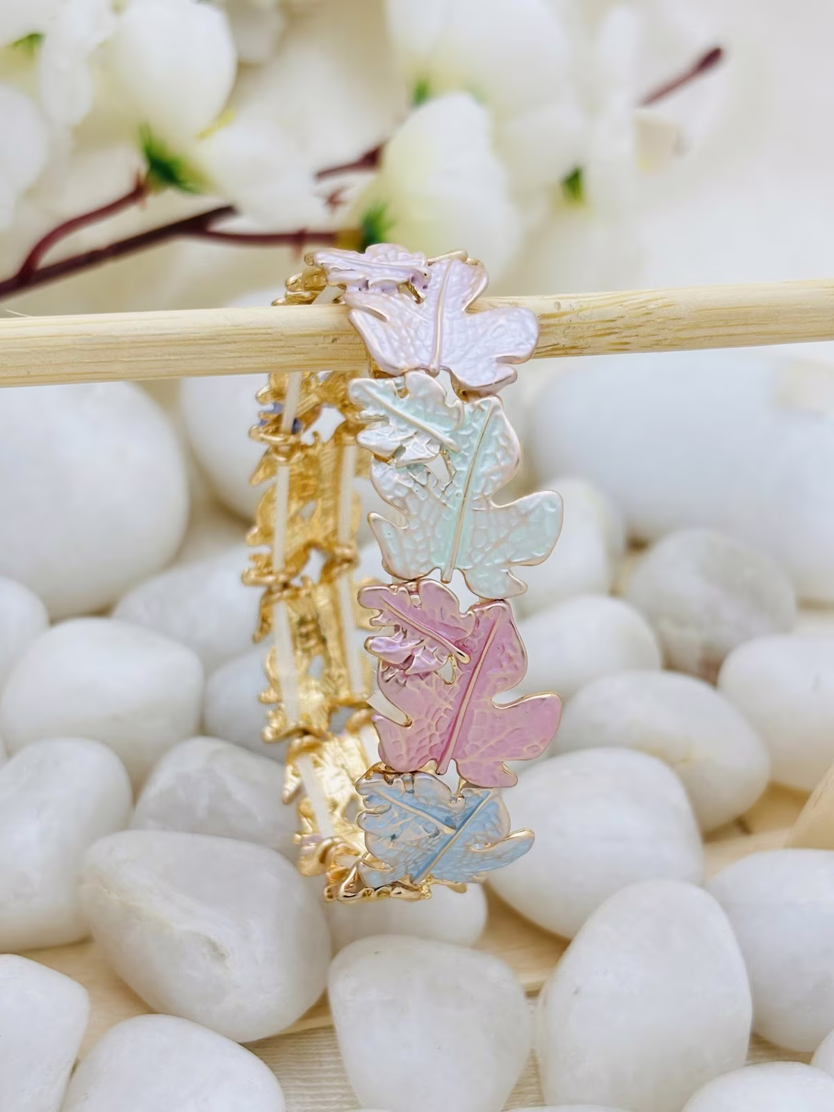 Botanical Enamel Bracelet