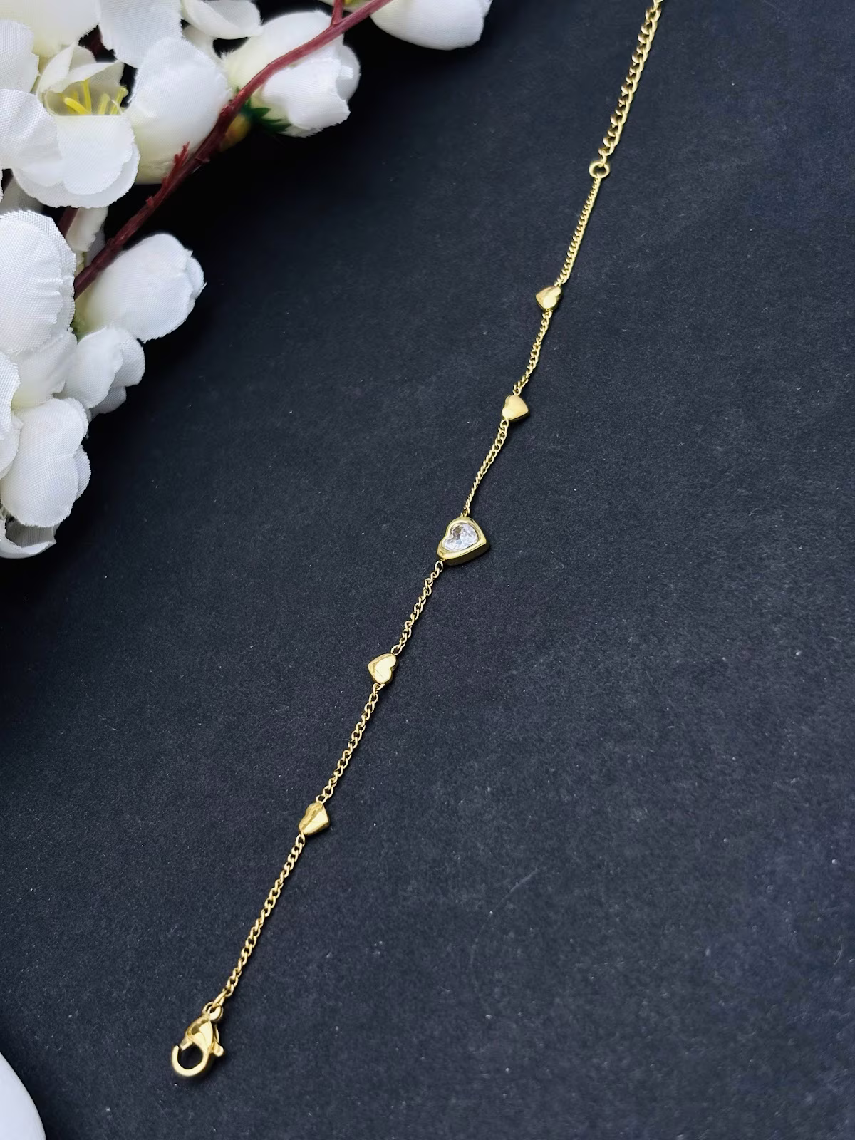 Pearl Heart Bracelet