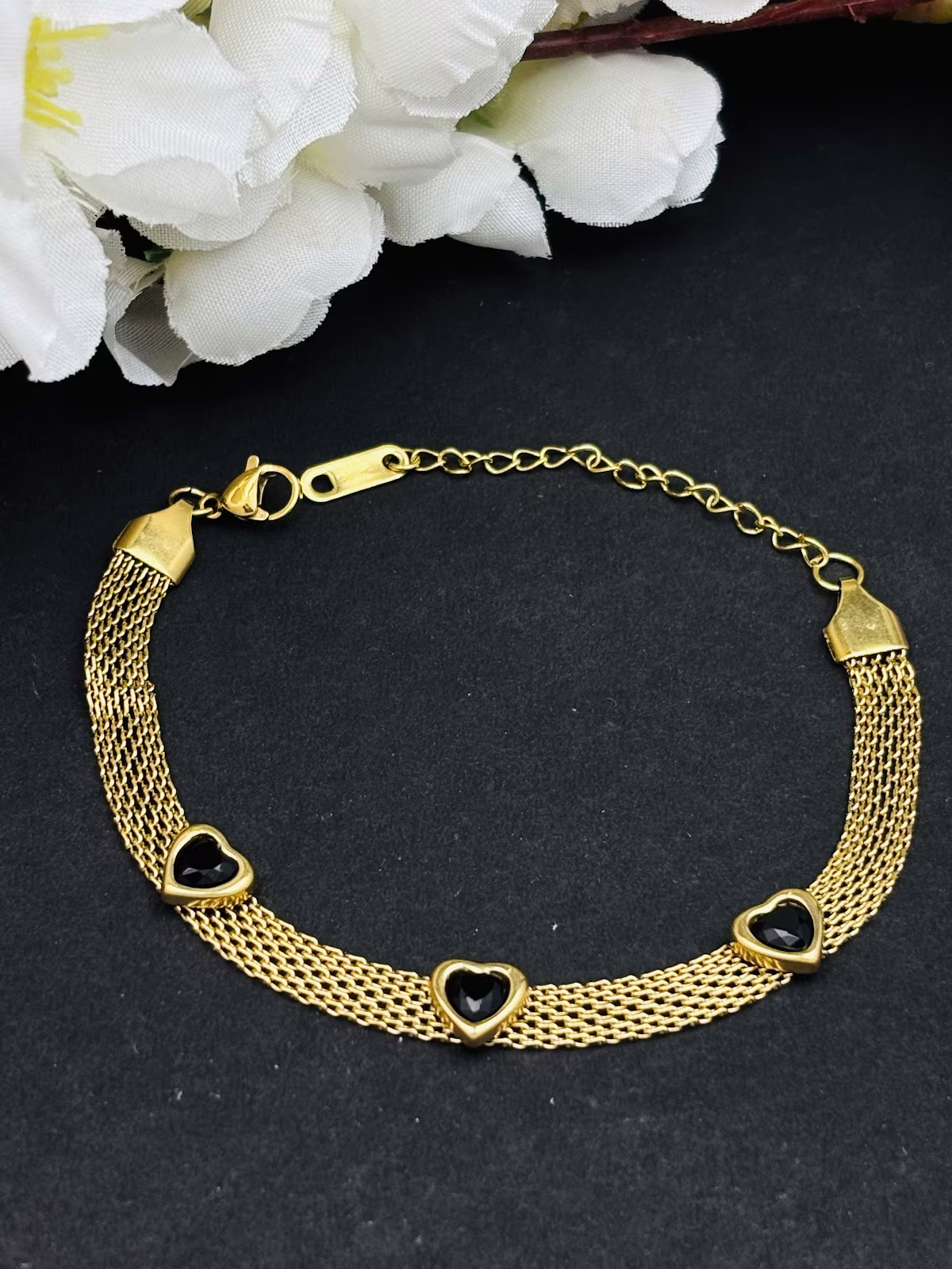 Black Heart Bracelet