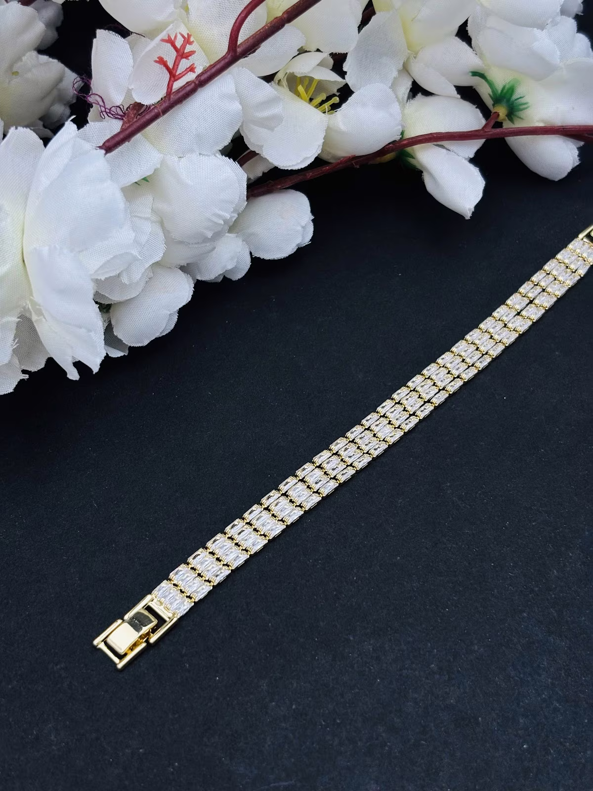 Triple Grid Bracelet