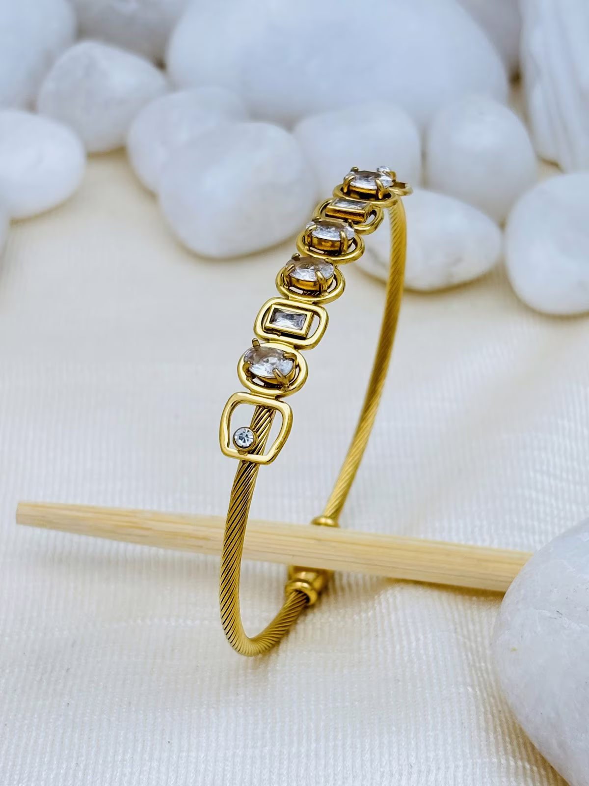 Geometric Gem Bracelet