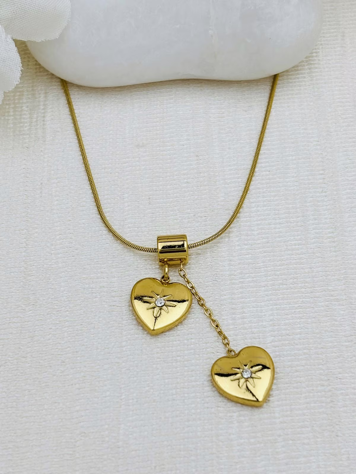 Twin Heart Dangle