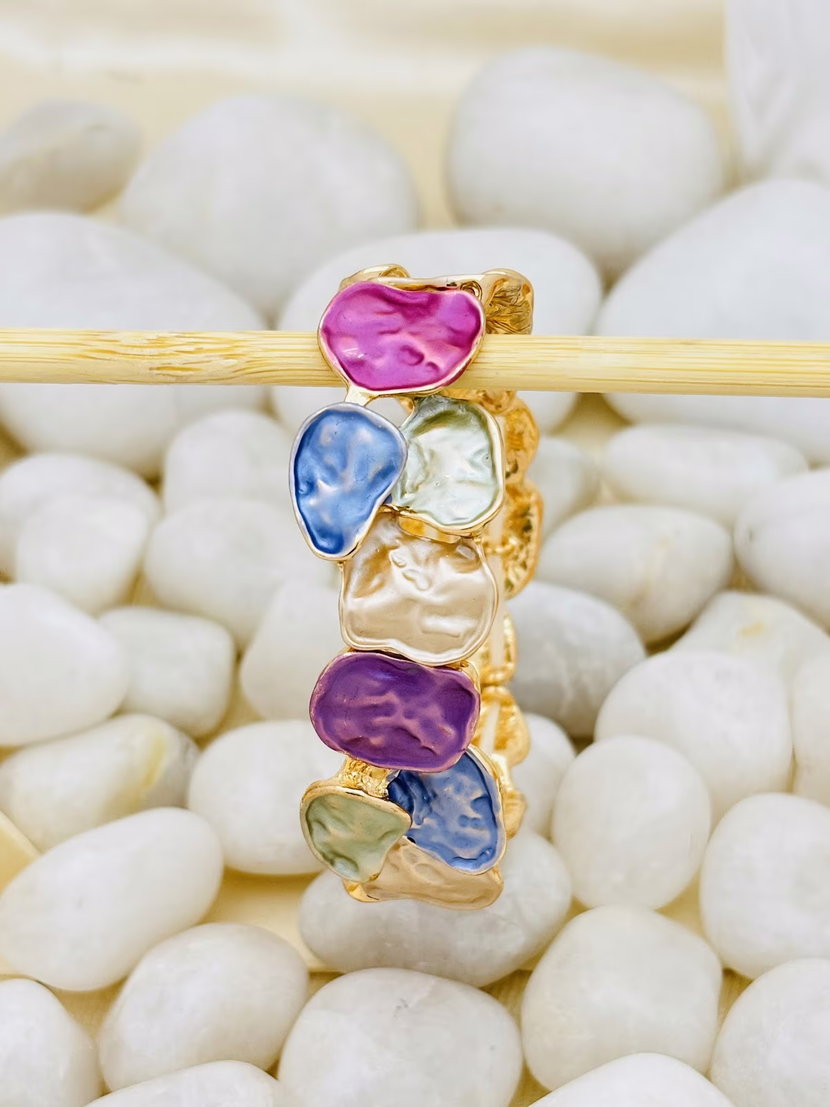 Enamel Pebble Bracelet