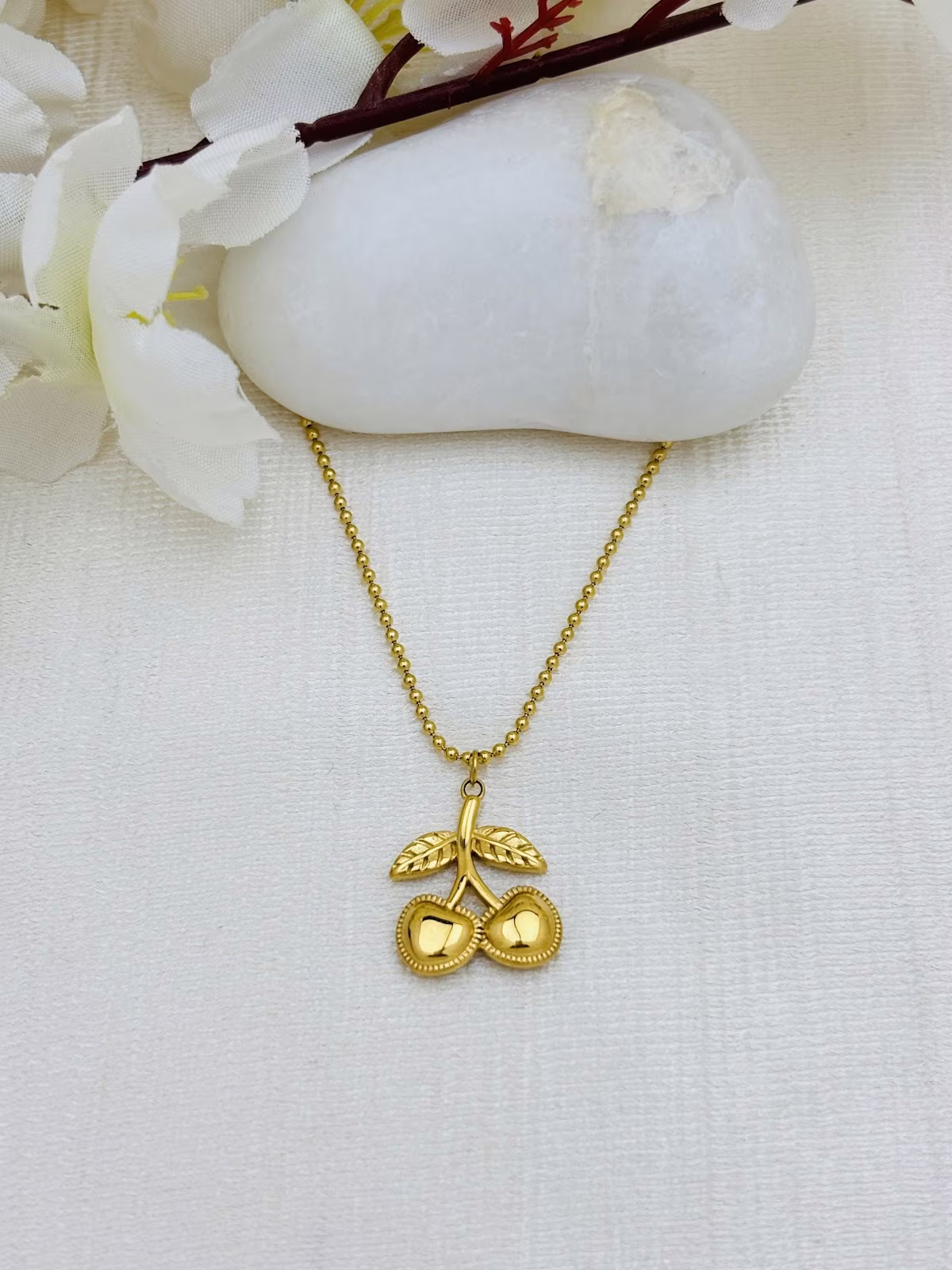 Golden Cherry Charm