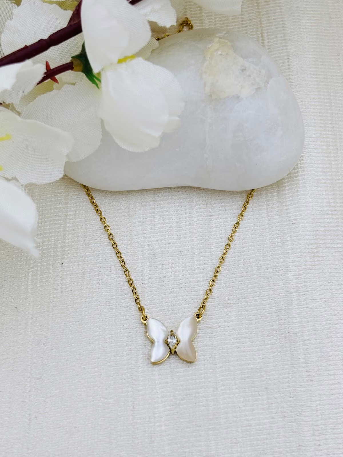 Ivory Butterfly Pendant