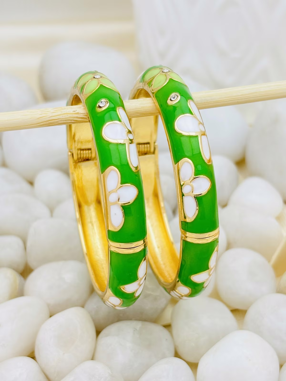 Emerald Bloom Meenakari