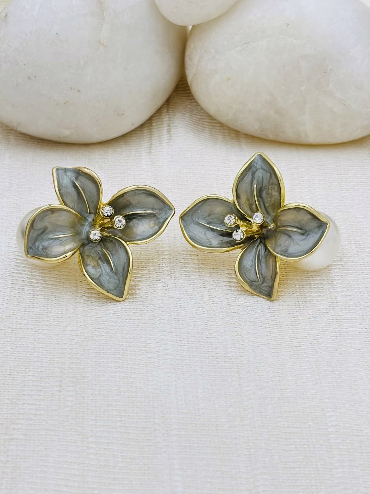 Clover Enamel Studs