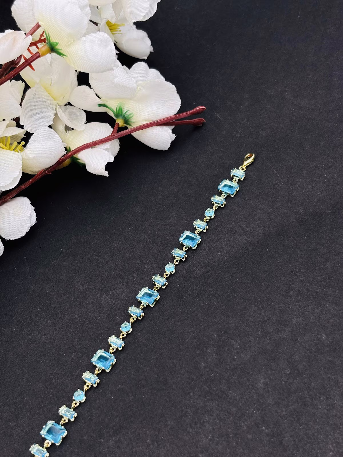 Aqua Accent Bracelet