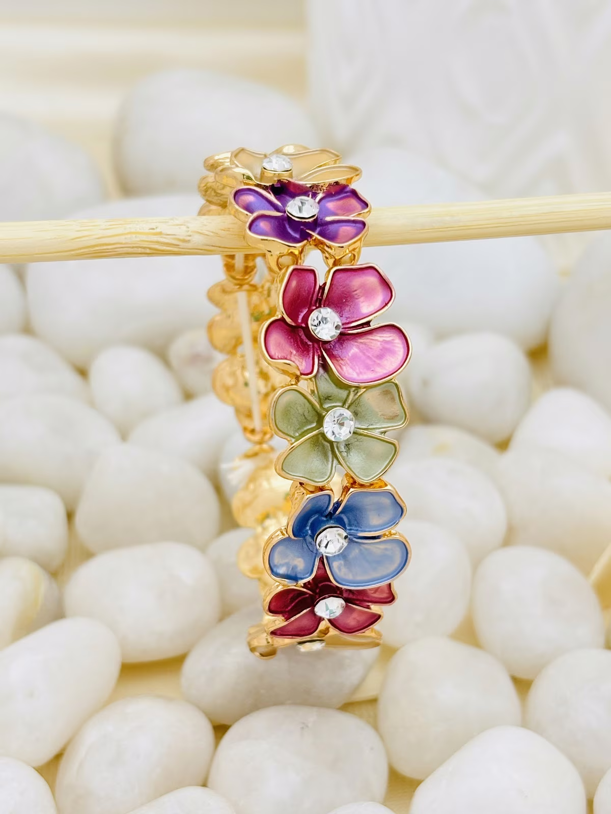 Enamel Blossom Bracelet