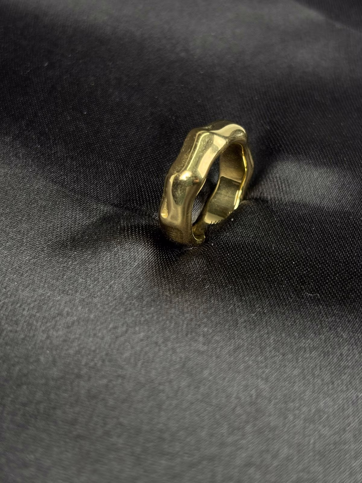 Faceted Gold Band