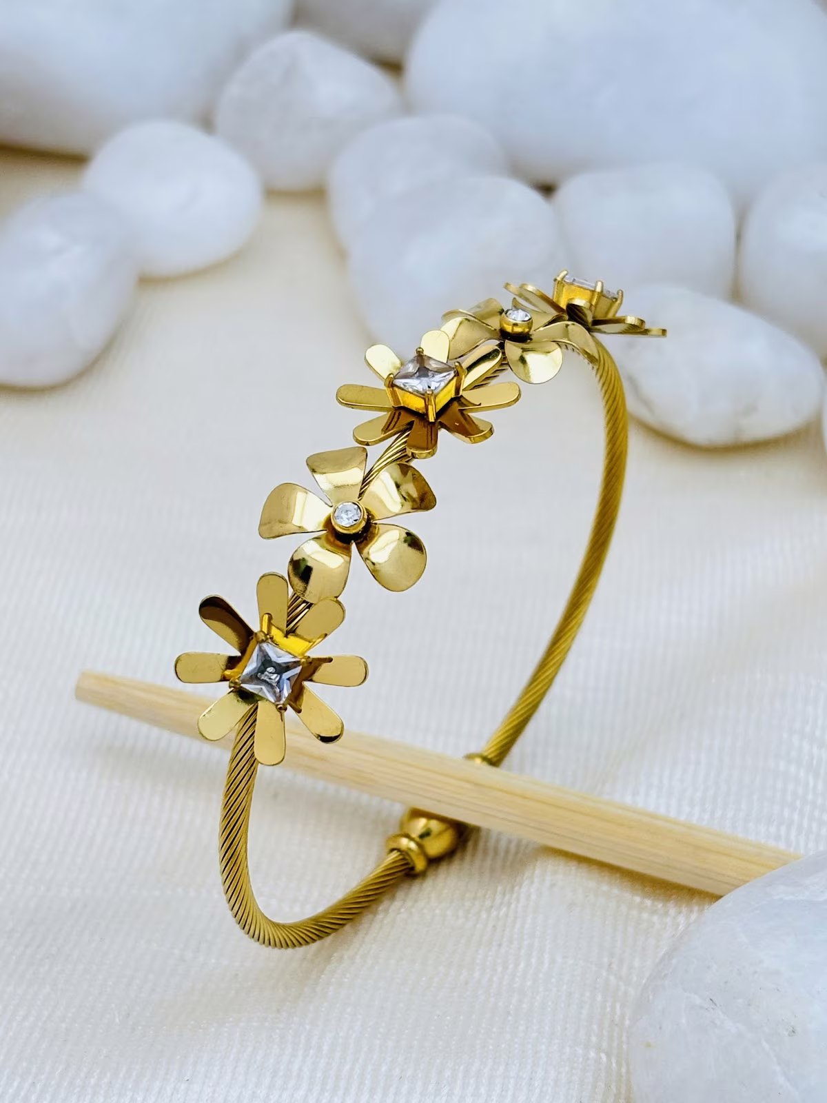 Floral Drop Bracelet
