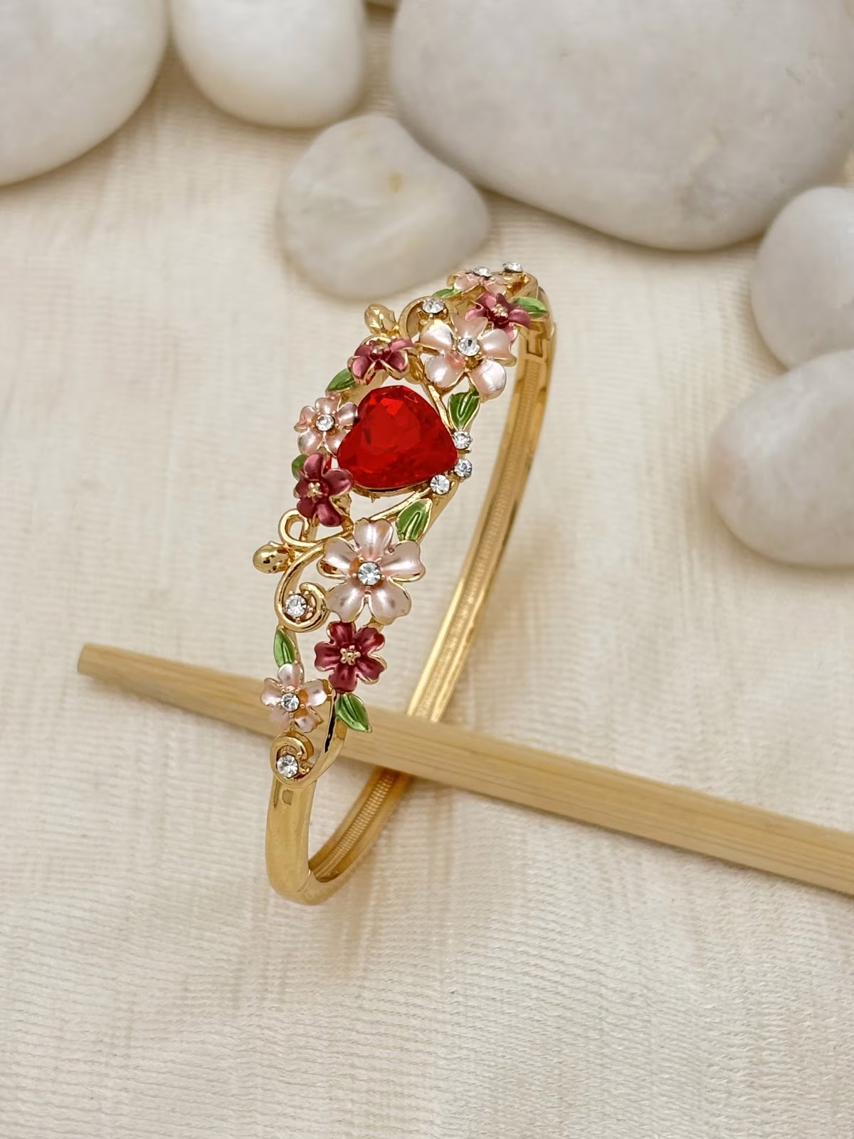 Floral Gem Bracelet