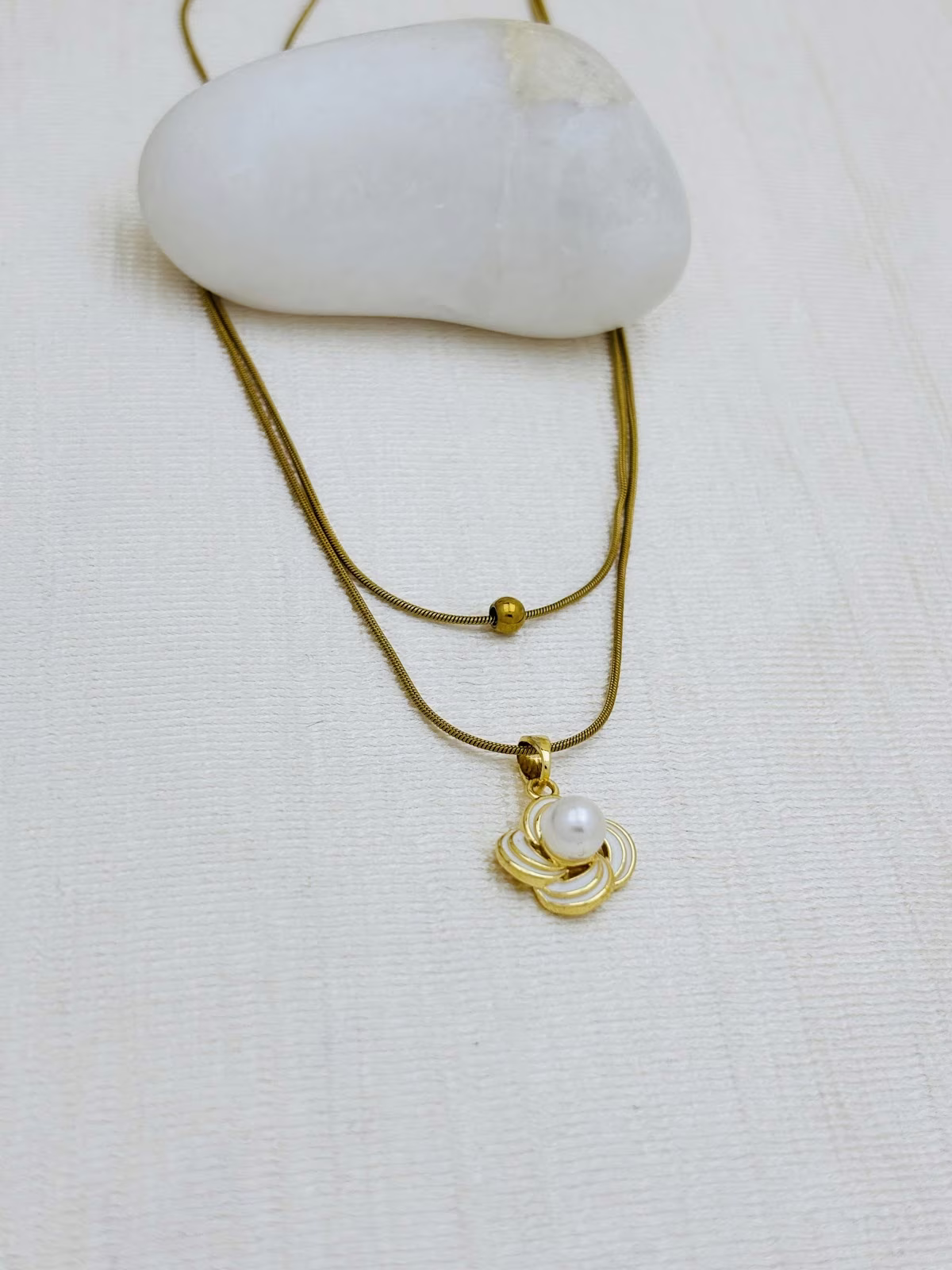 Pearl Rose Pendant