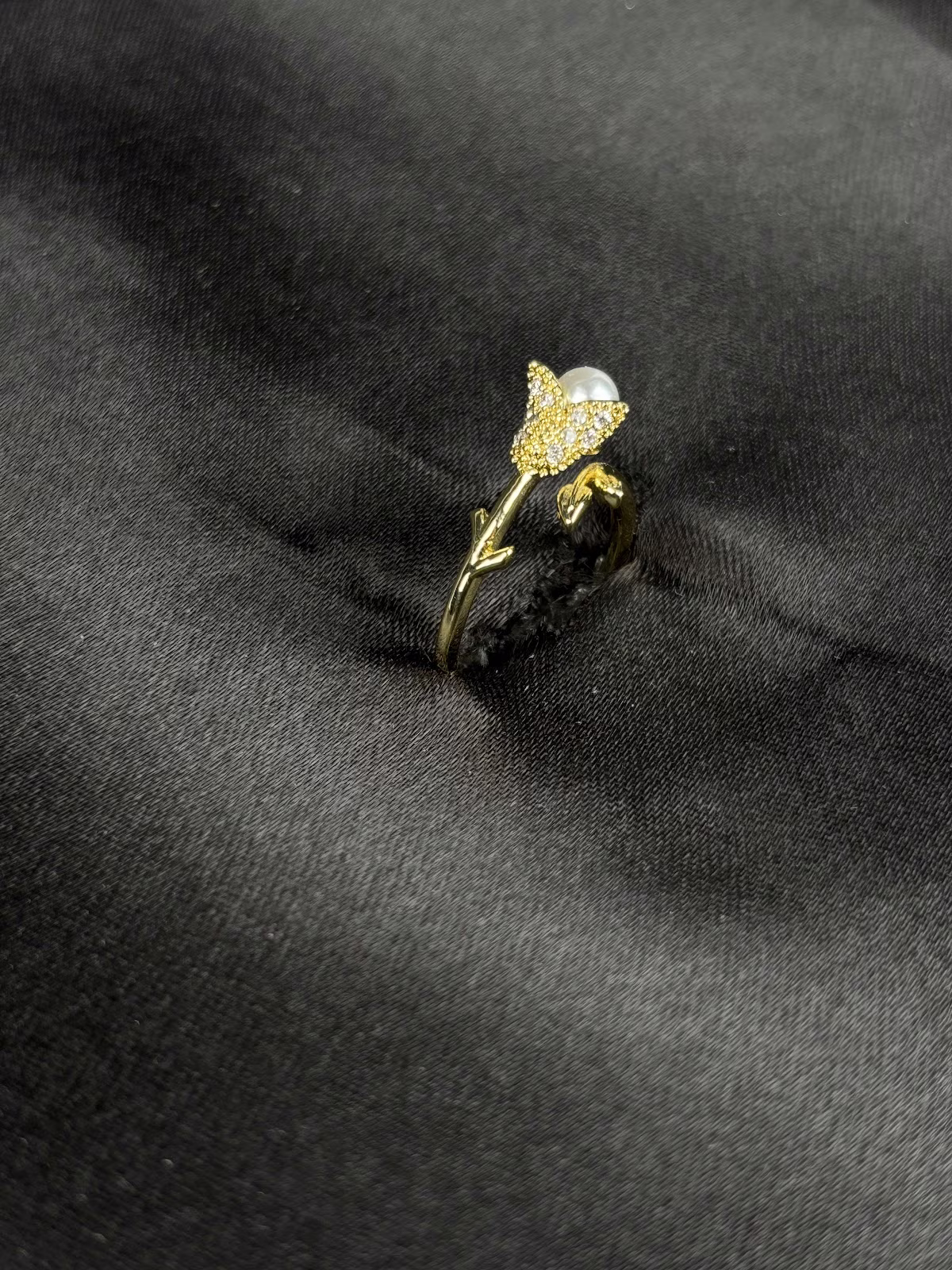 Pearl Butterfly Ring
