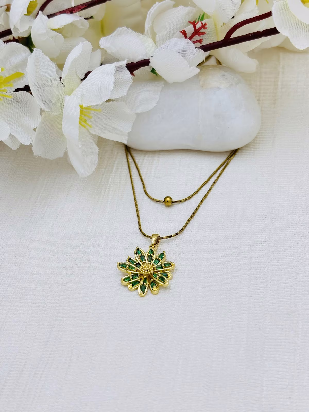 Emerald Bloom Pendant