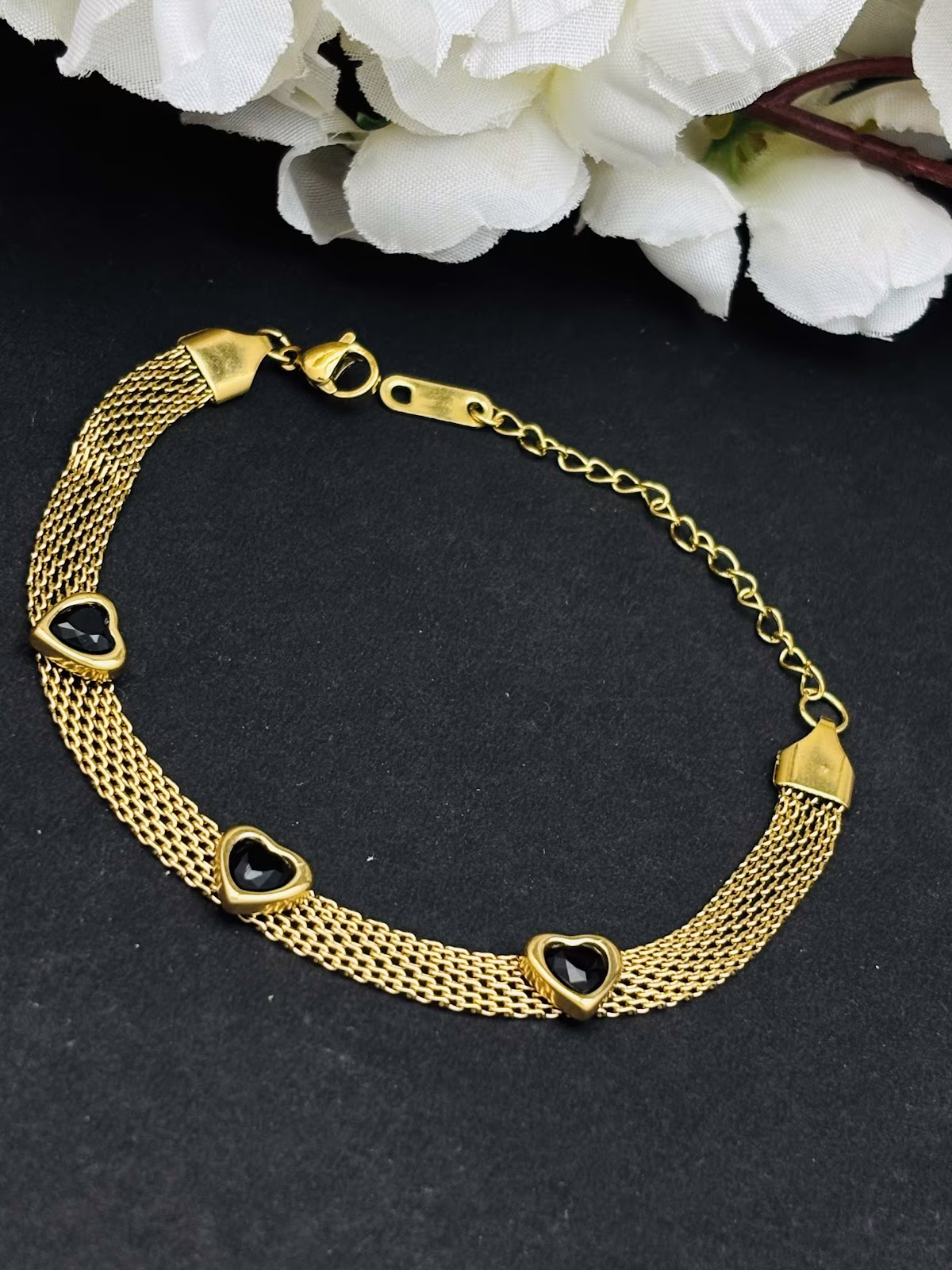 Black Heart Bracelet