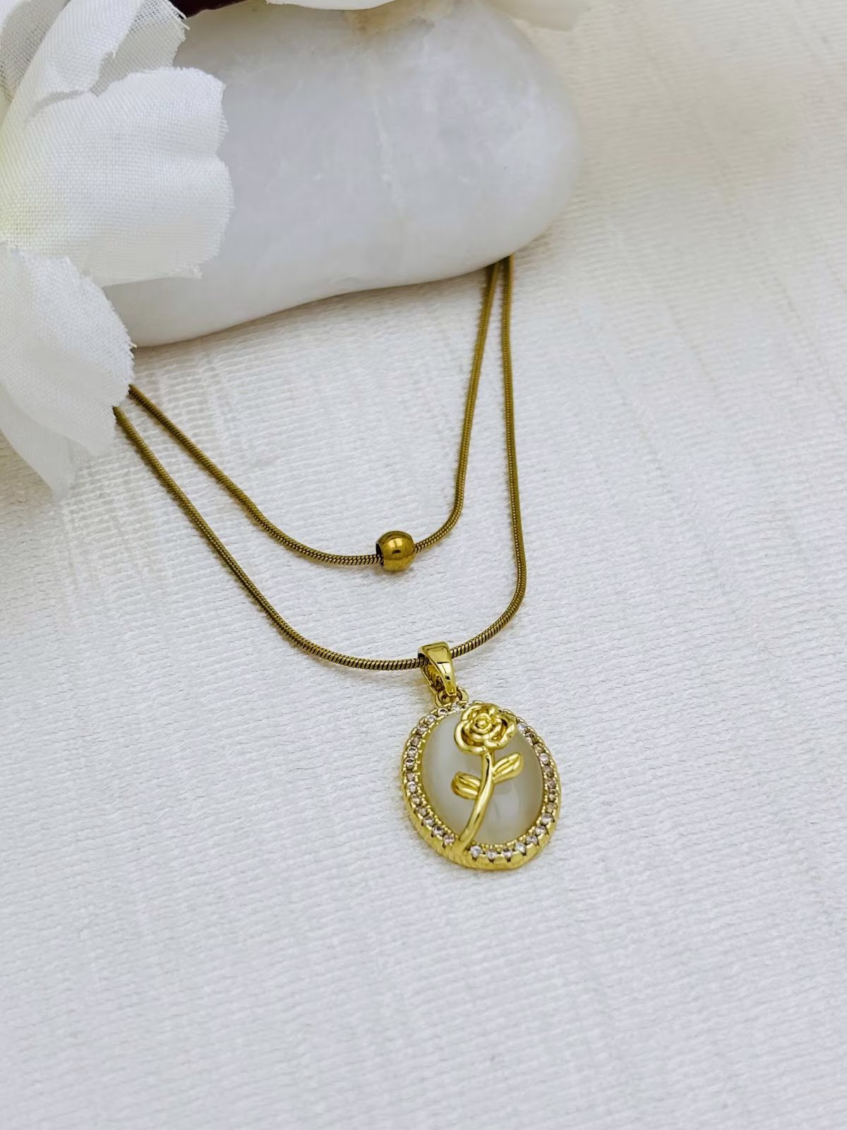 Crystal Rose Medallion