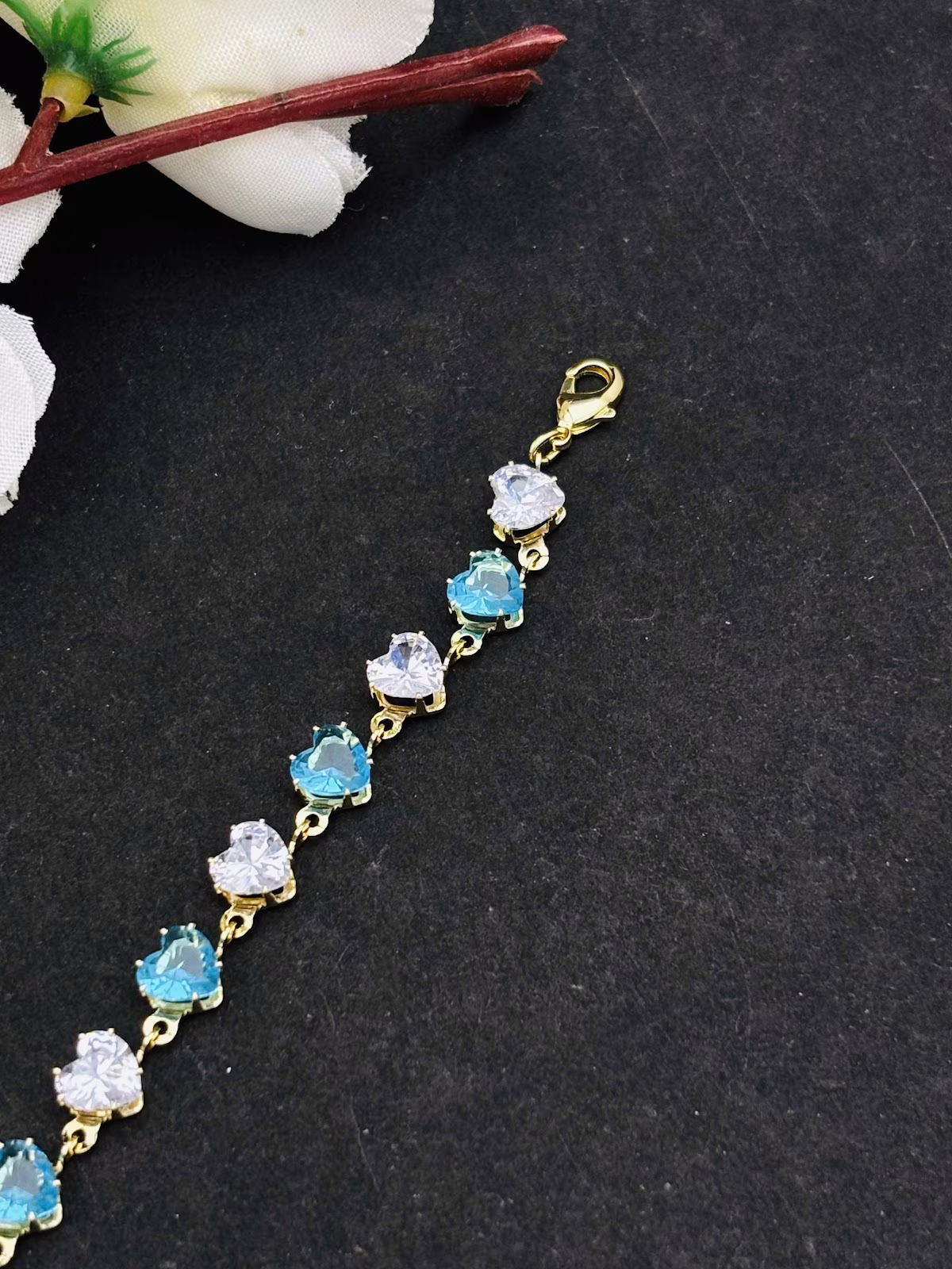 Aqua Crystal Bracelet