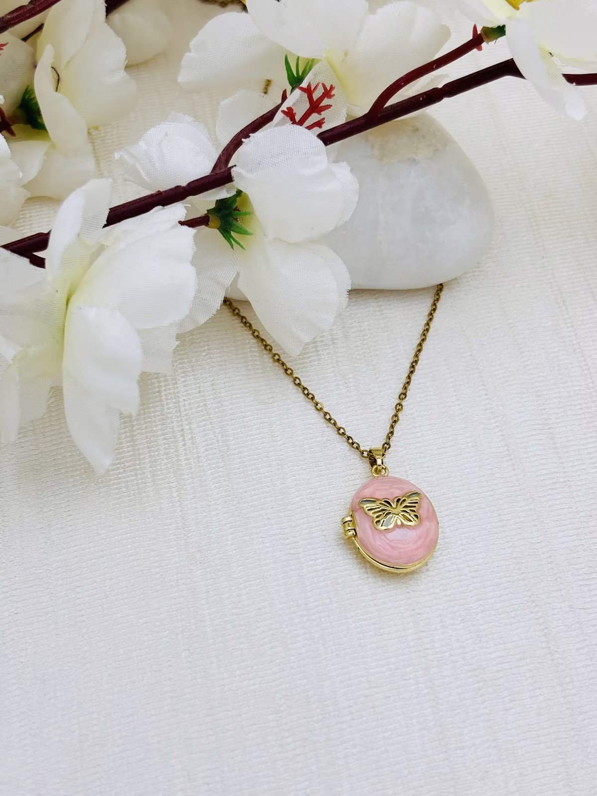 Butterfly Oval Locket