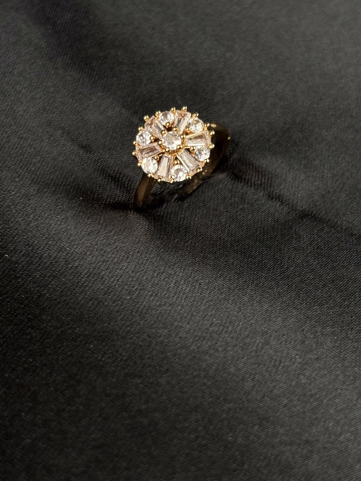 Crystal Sunburst Ring