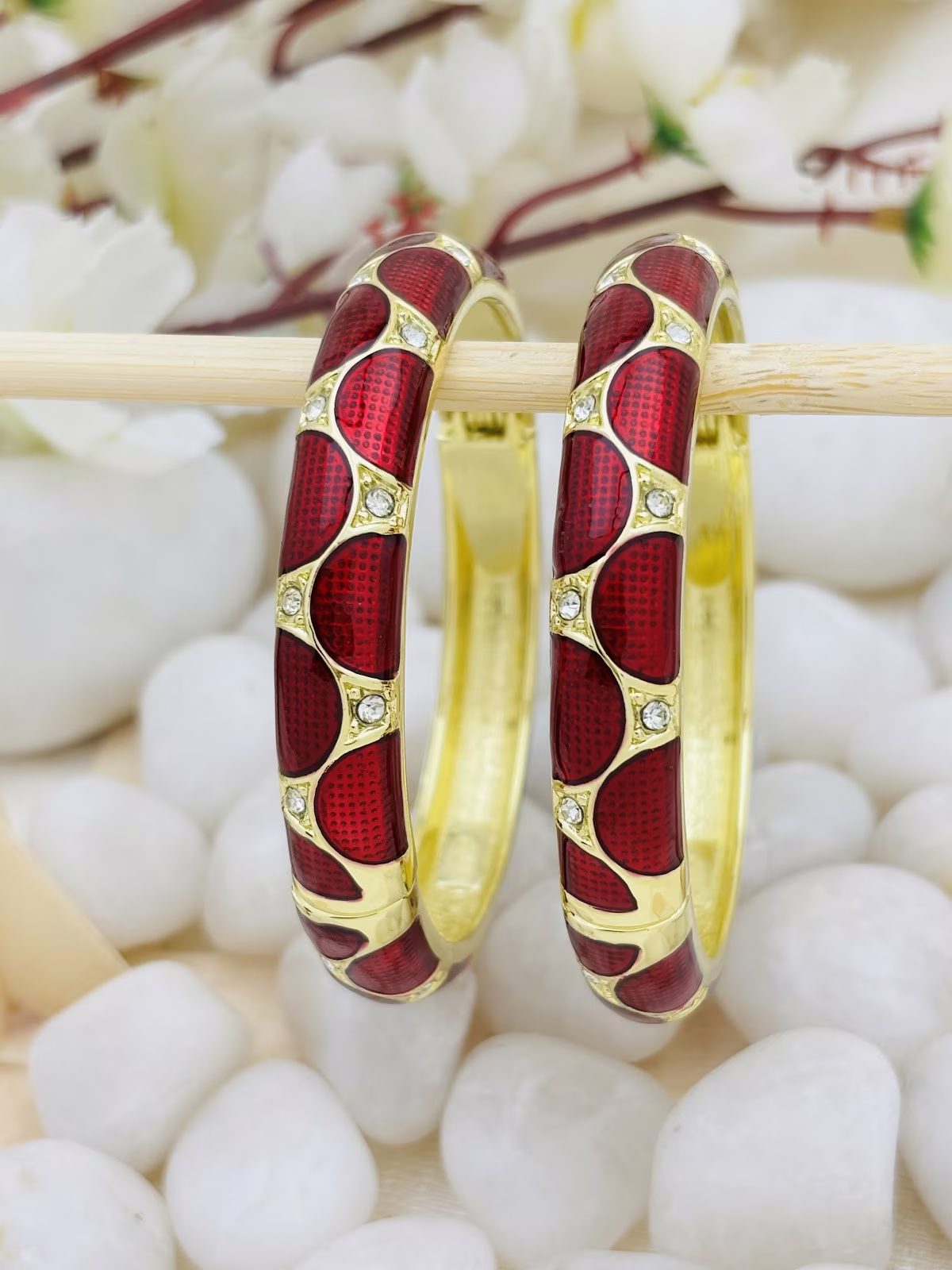 Regal Petal Meenakari – Maroon