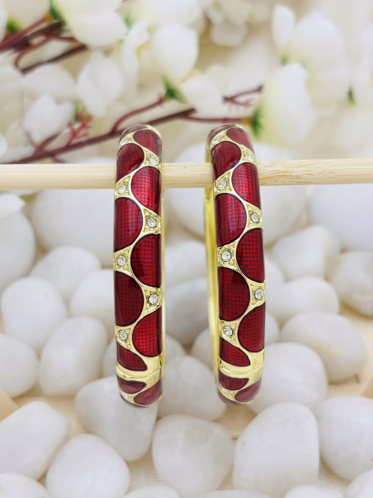 Regal Petal Meenakari – Maroon