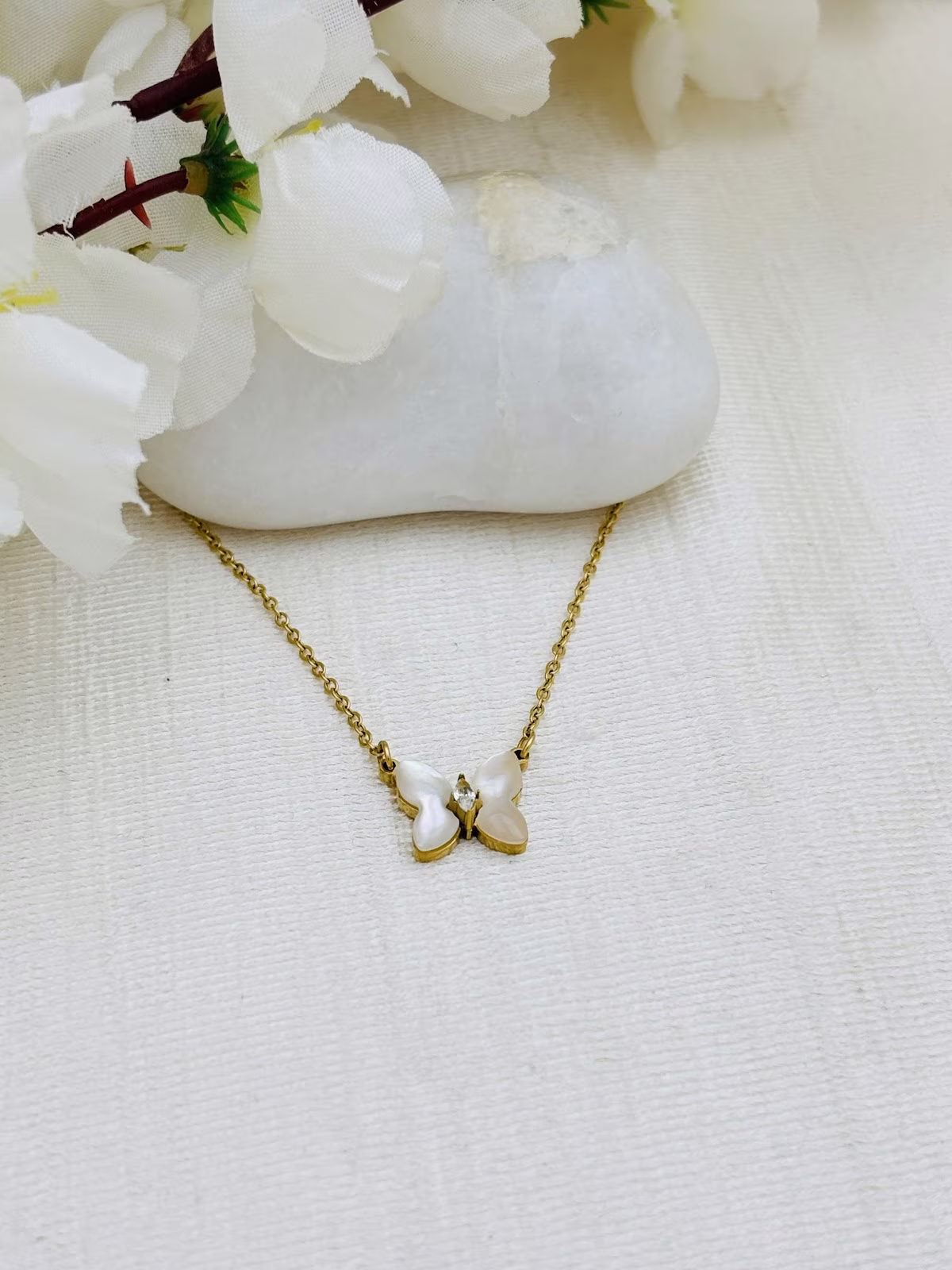 Ivory Butterfly Pendant
