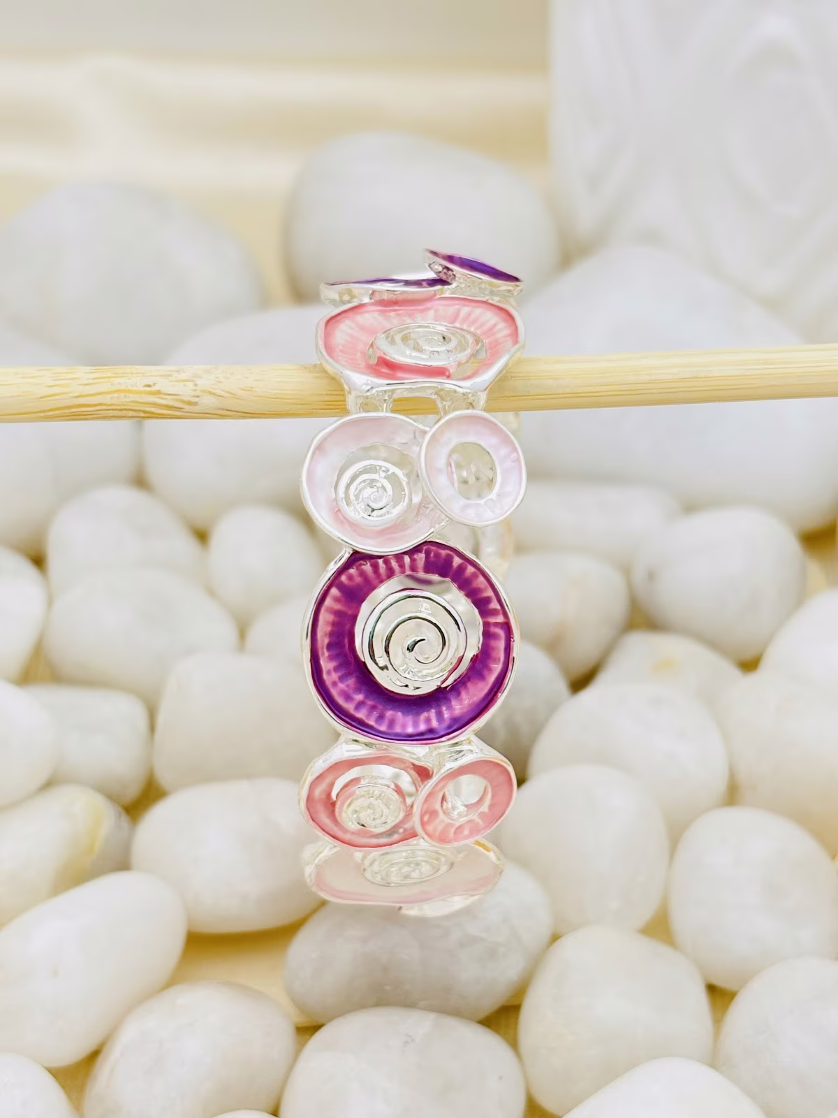 Spiral Enamel Bracelet