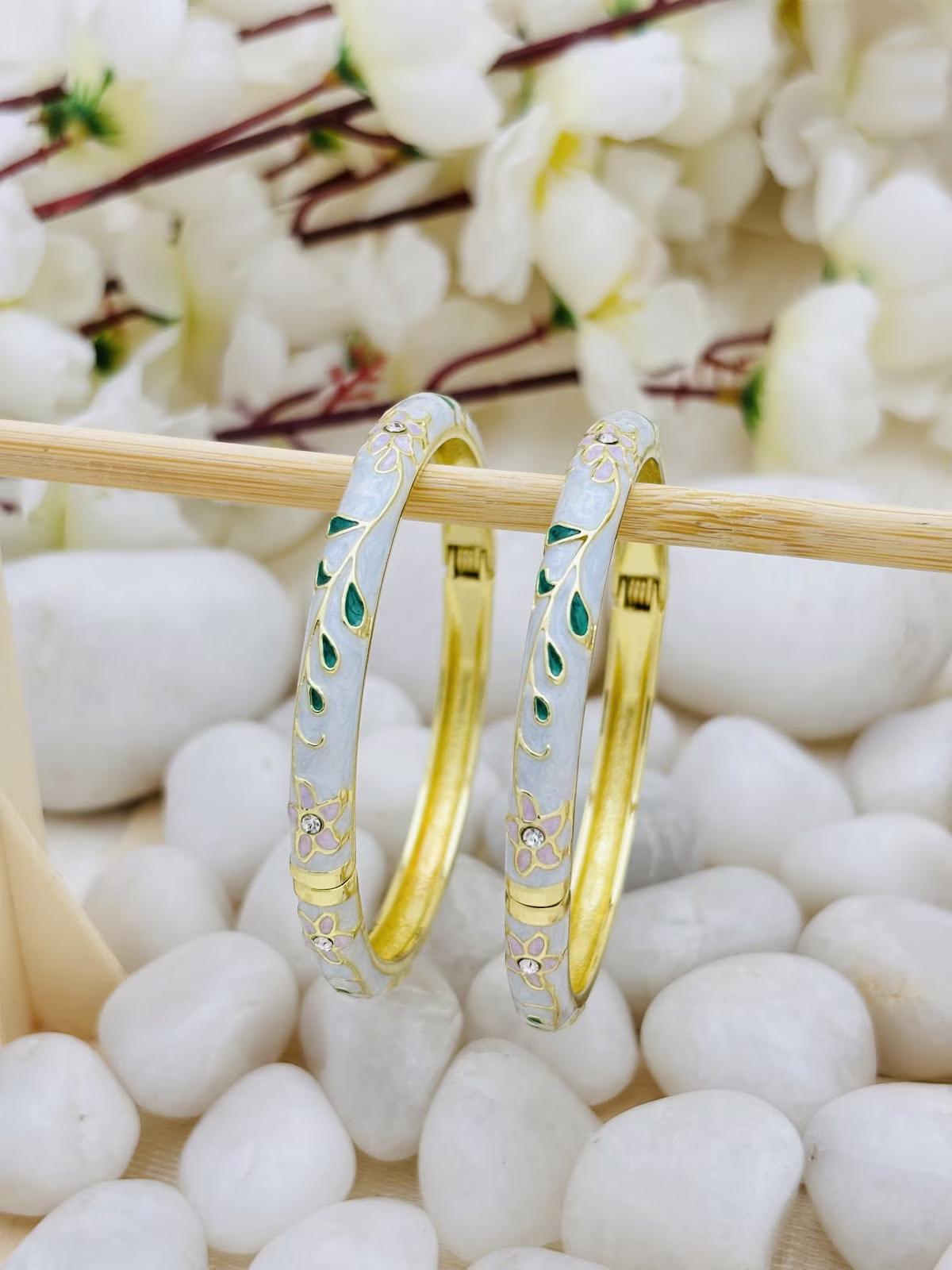 Delicate Meenakari Kada