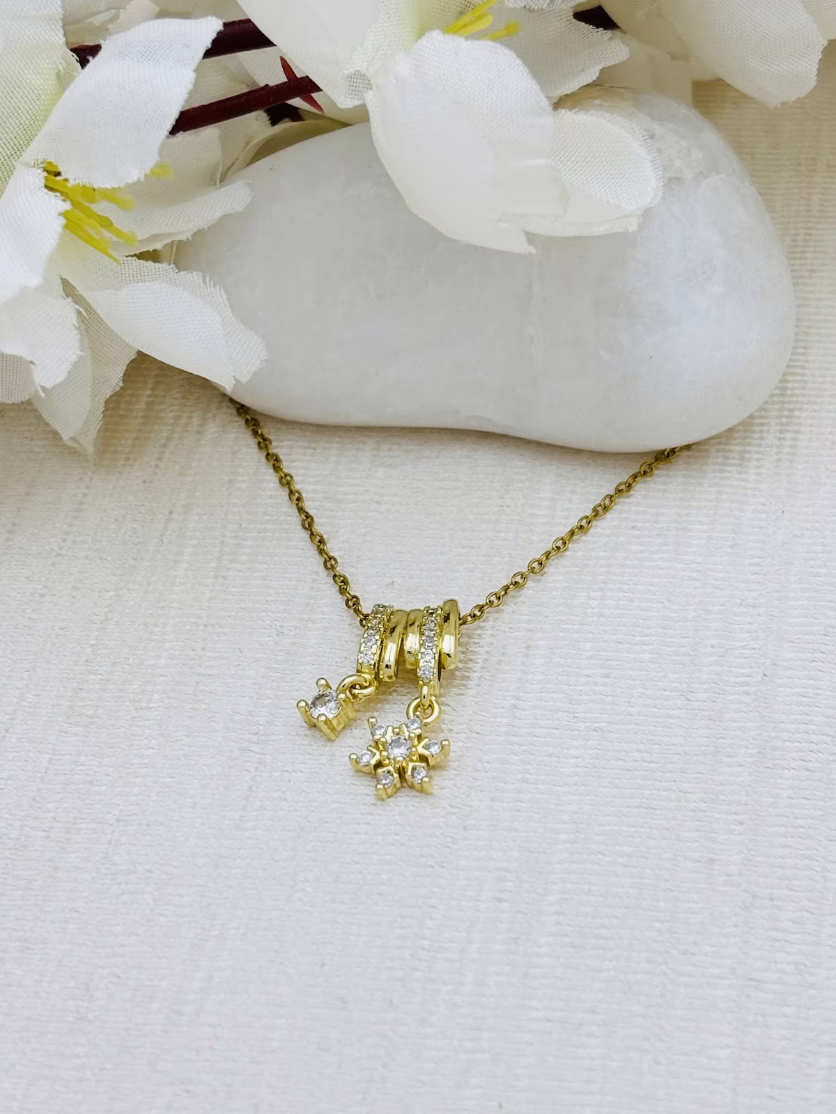 Crystal Snowflake Charms
