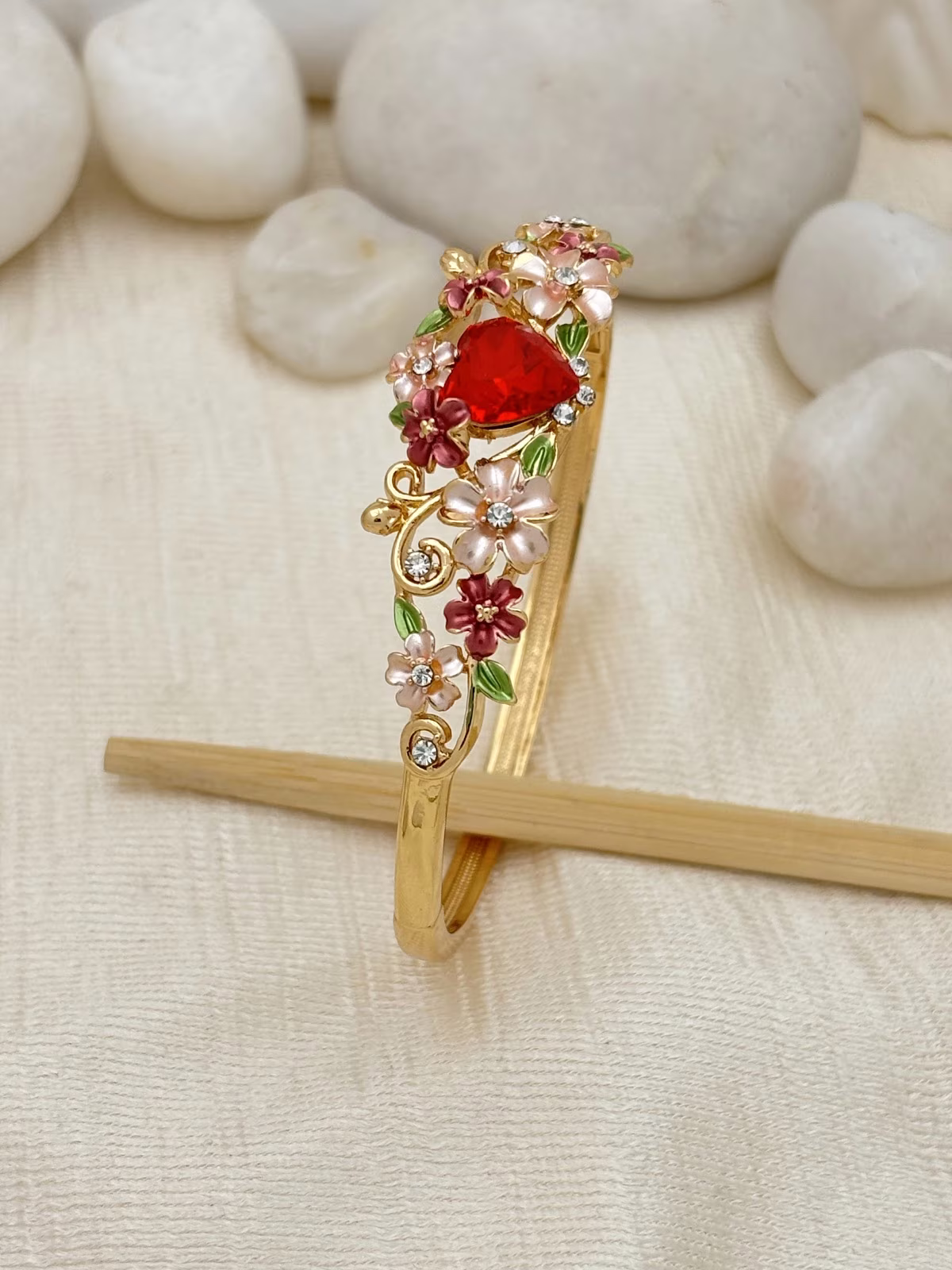 Floral Gem Bracelet