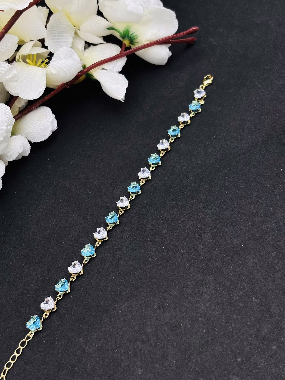 Aqua Crystal Bracelet