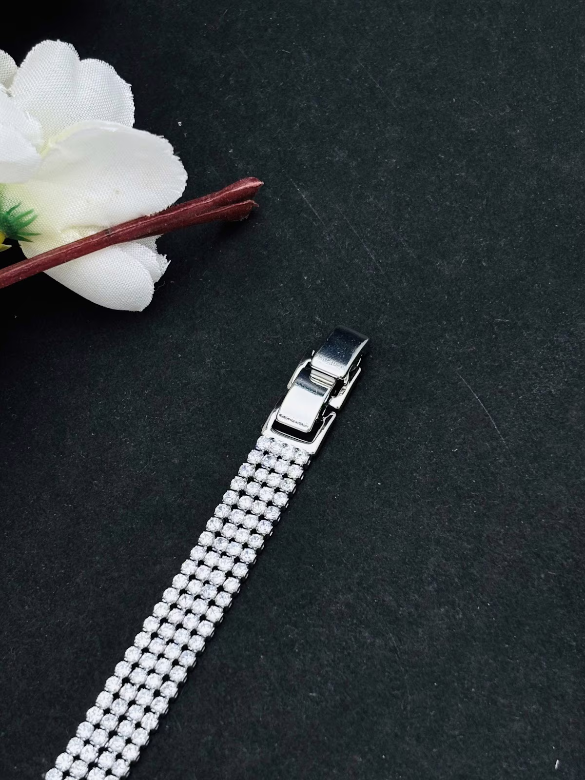 Four Row Bracelet – White