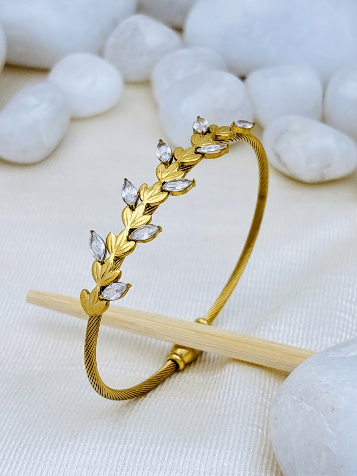 Crystal Laurel Bracelet