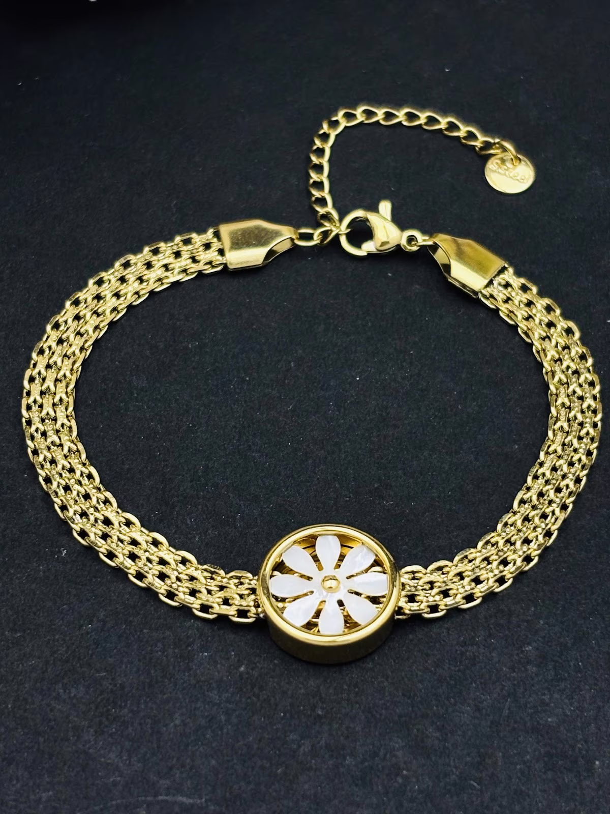 Daisy Medallion Bracelet
