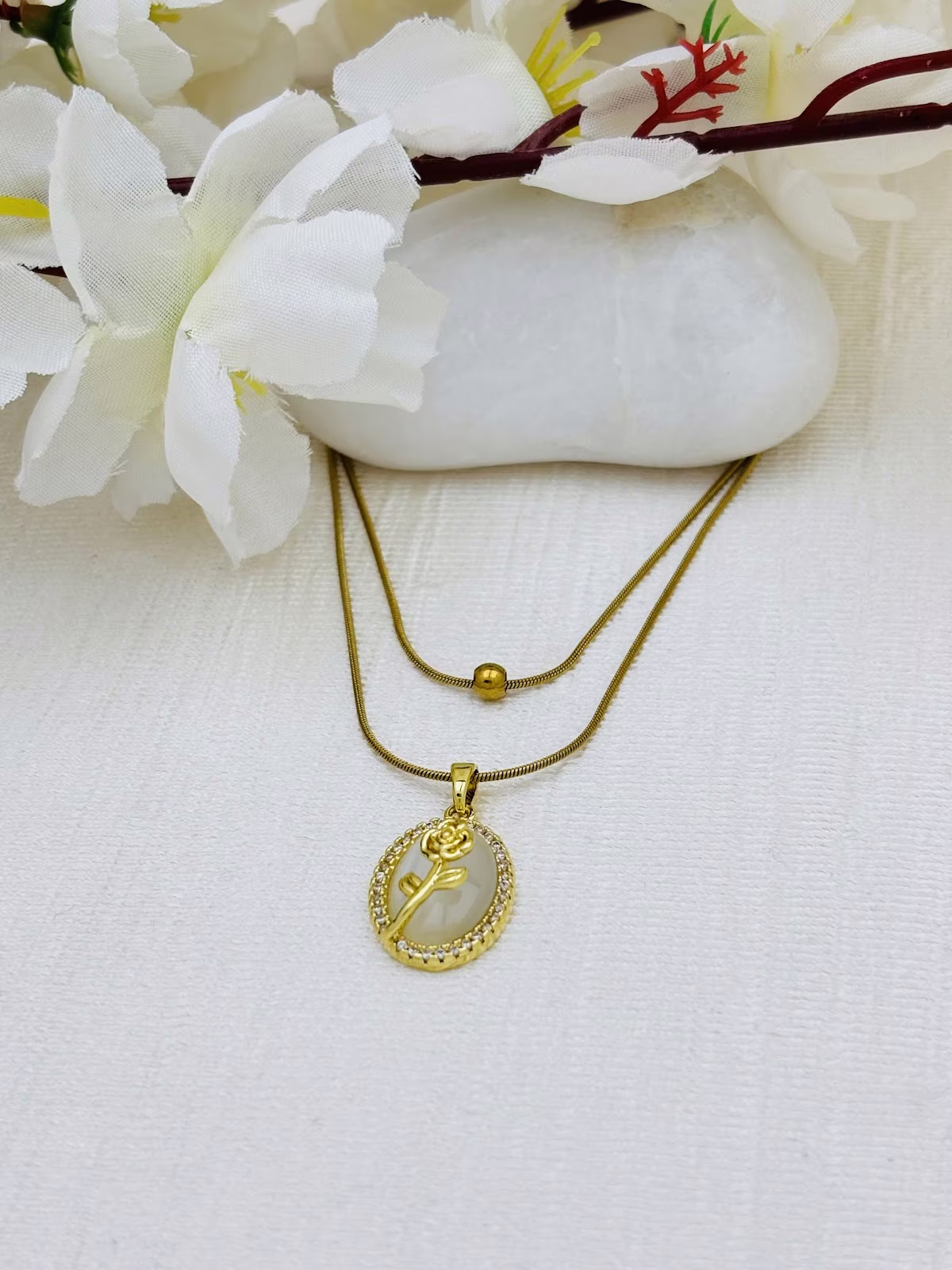Crystal Rose Medallion