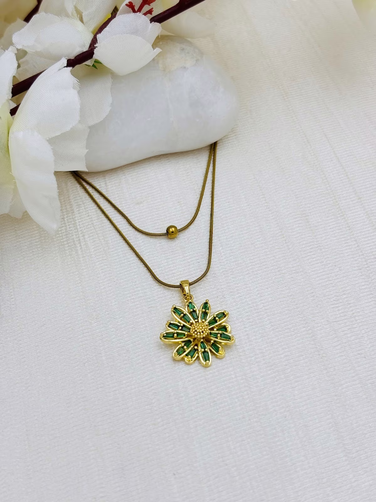 Emerald Bloom Pendant