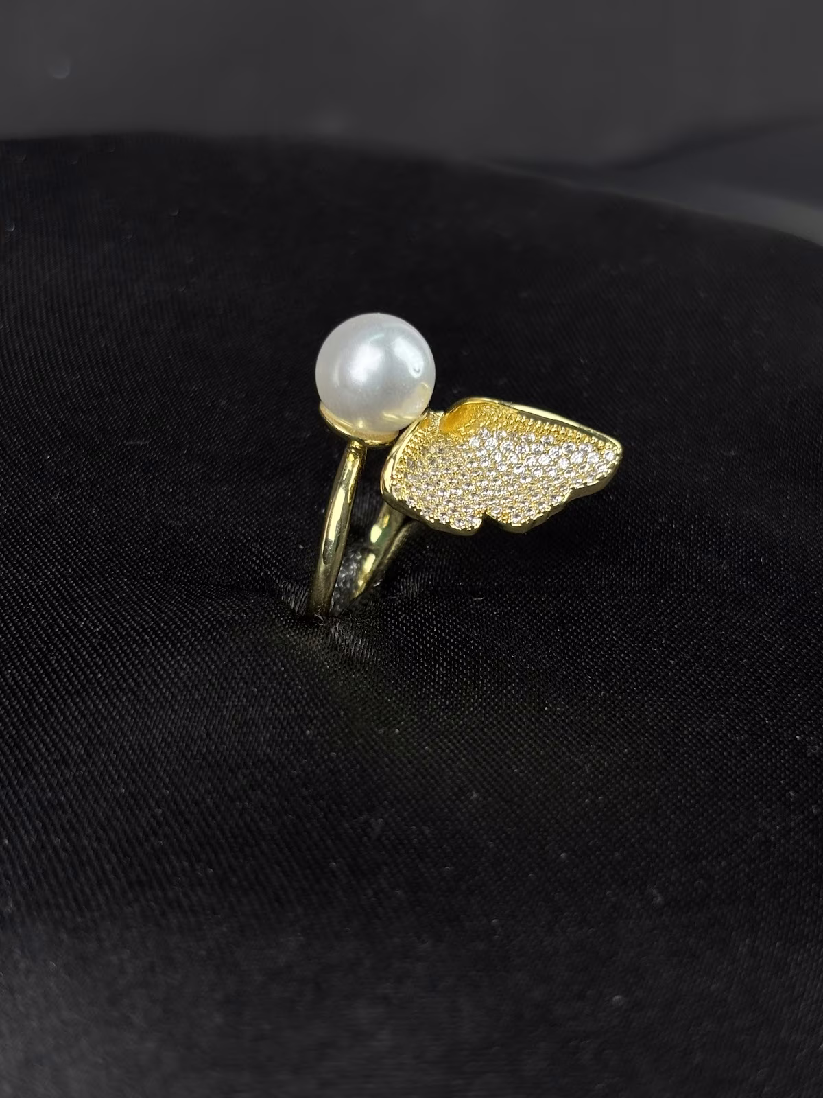 Pearl Leaf Ring