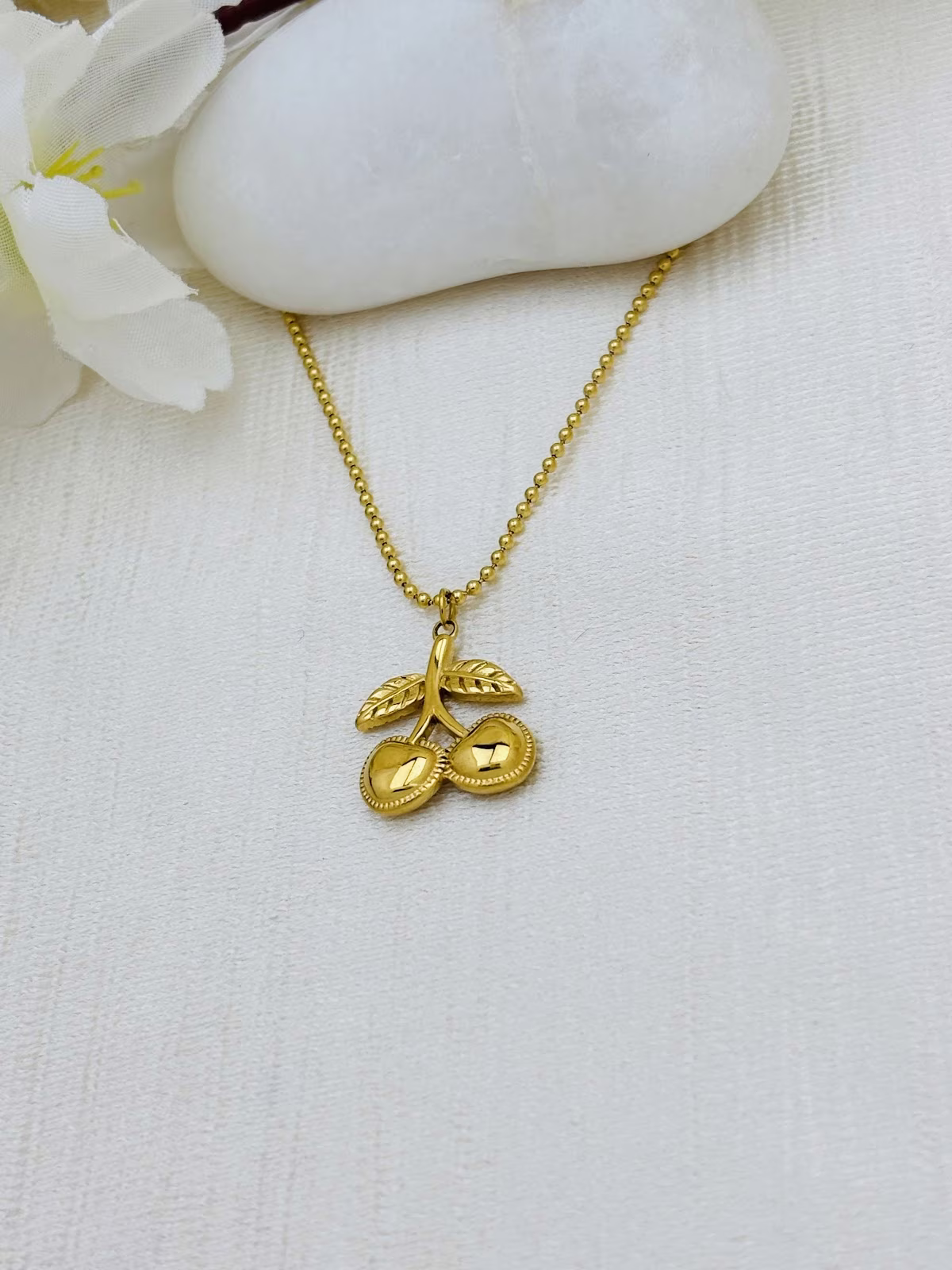 Golden Cherry Charm