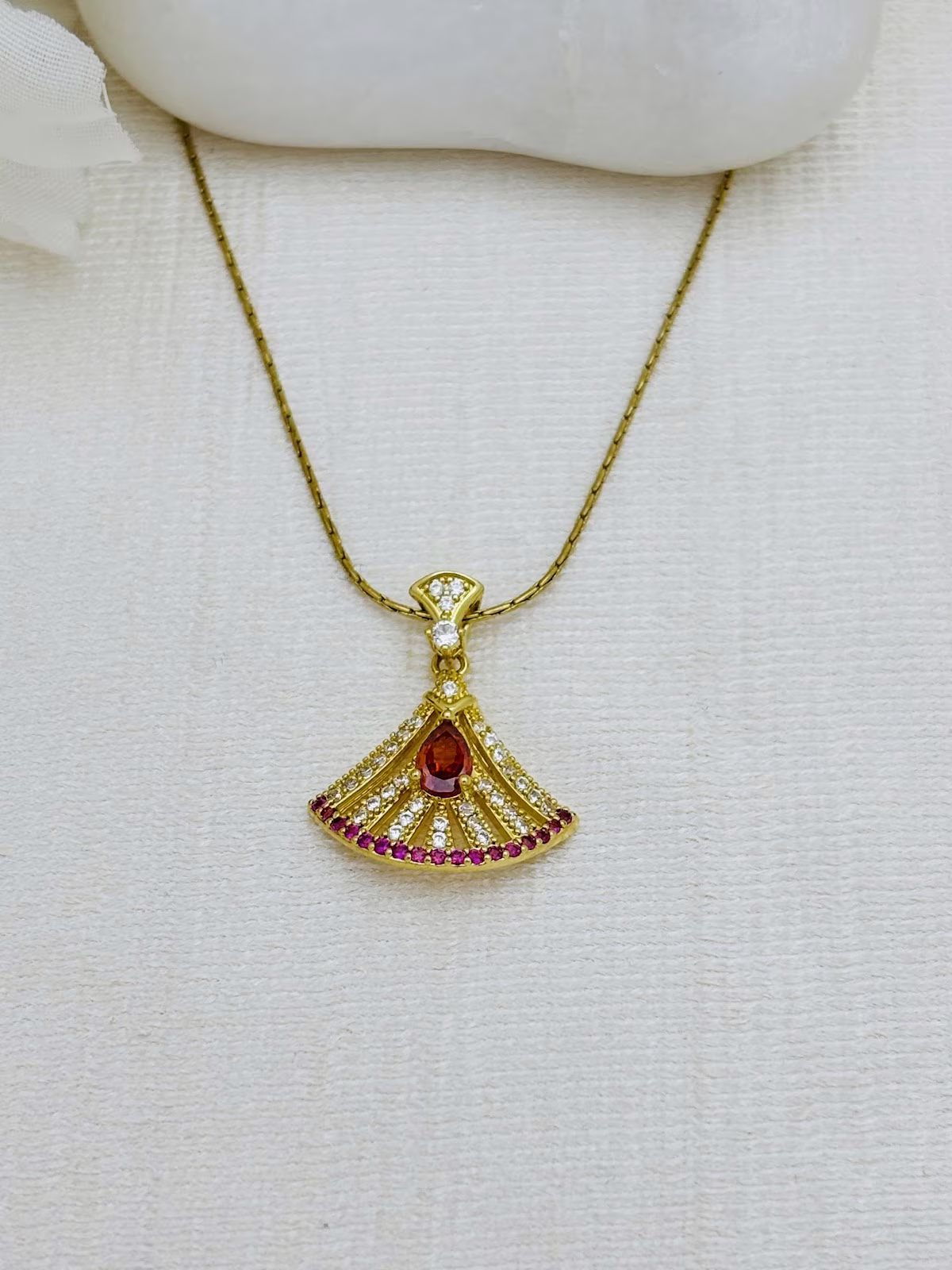 Ruby Fan Elegance