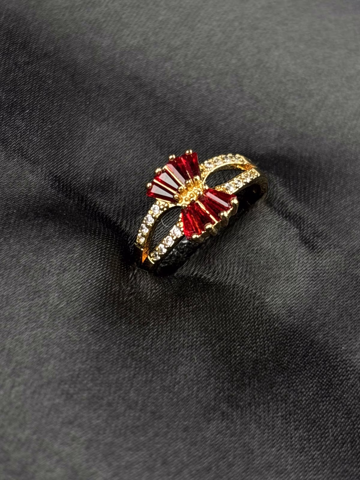 Scarlet Baguette Ring