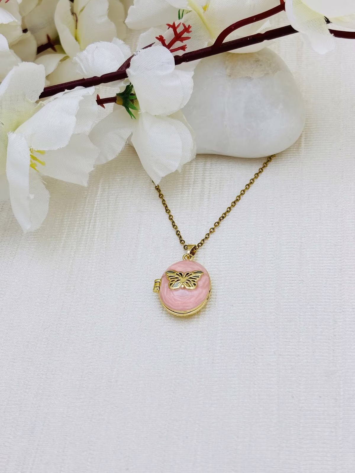 Butterfly Oval Locket